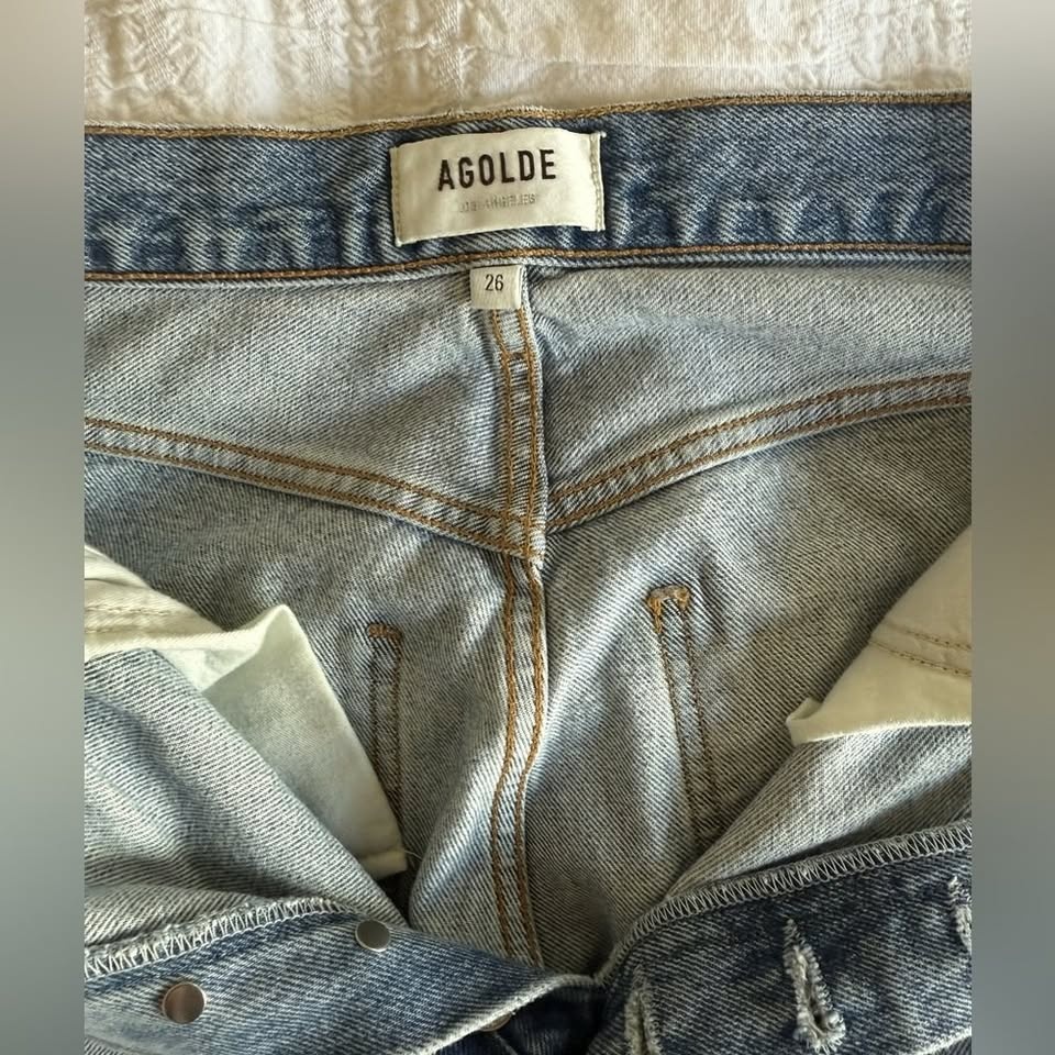 AGOLDE Riley High-Rise Cropped Jeans Size 26 - photo 4