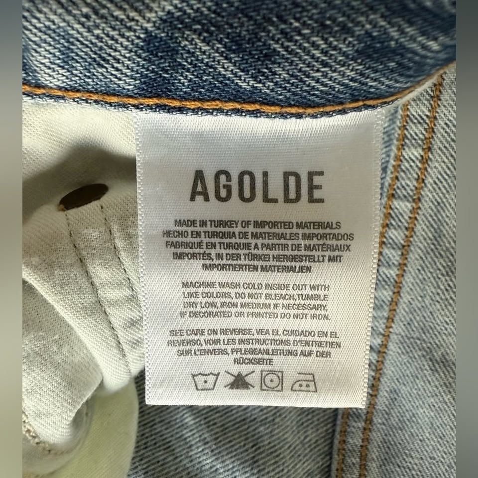 AGOLDE Riley High-Rise Cropped Jeans Size 26 - photo 5