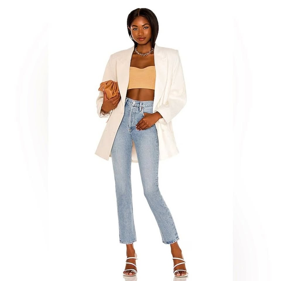 AGolde Riley Crop – Size 25 (100% cotton)