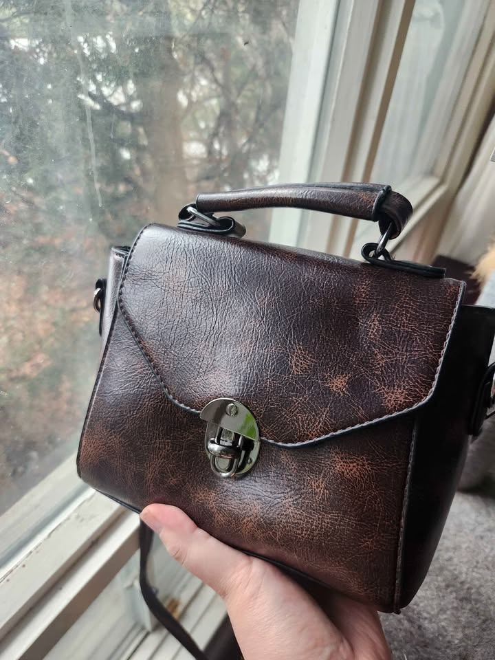 🧡 Brown Purse Bag Cross Body Shoulder - photo 2
