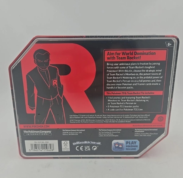 Mewtwo Team Rocket Tin - photo 3