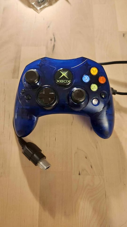 Transparent Blue Xbox S Original Controller