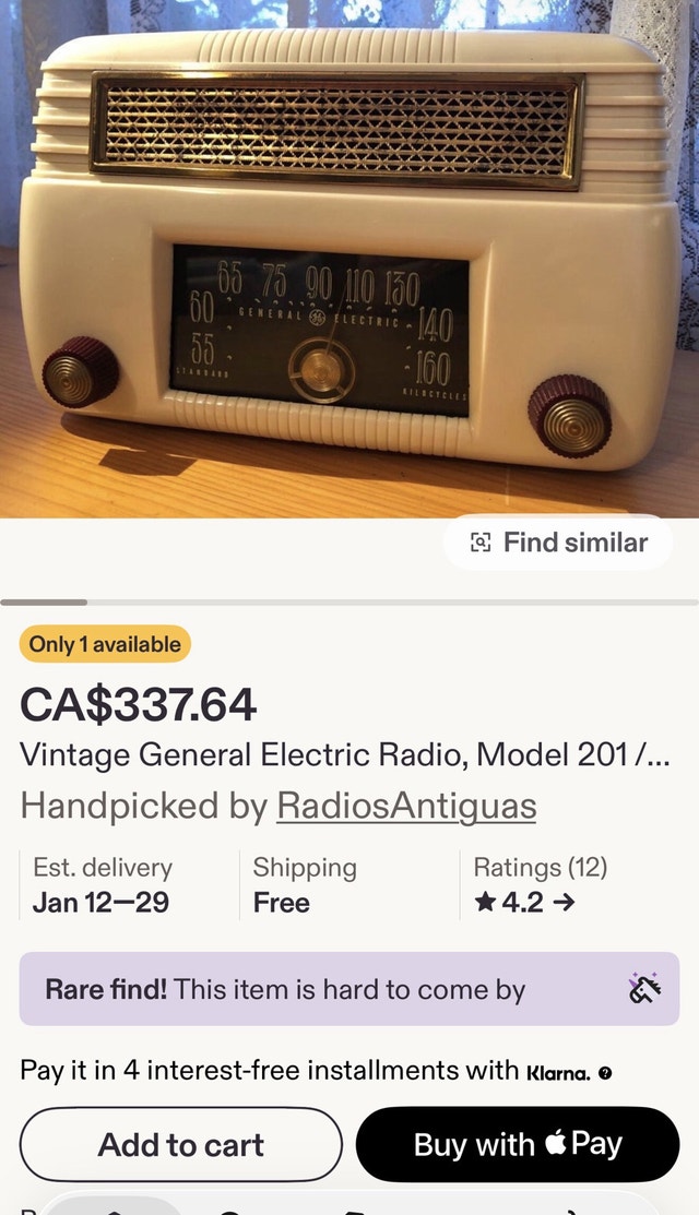 1948 General Electric Radio - photo 4