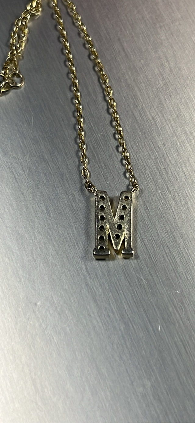 Letter M Necklace - photo 4