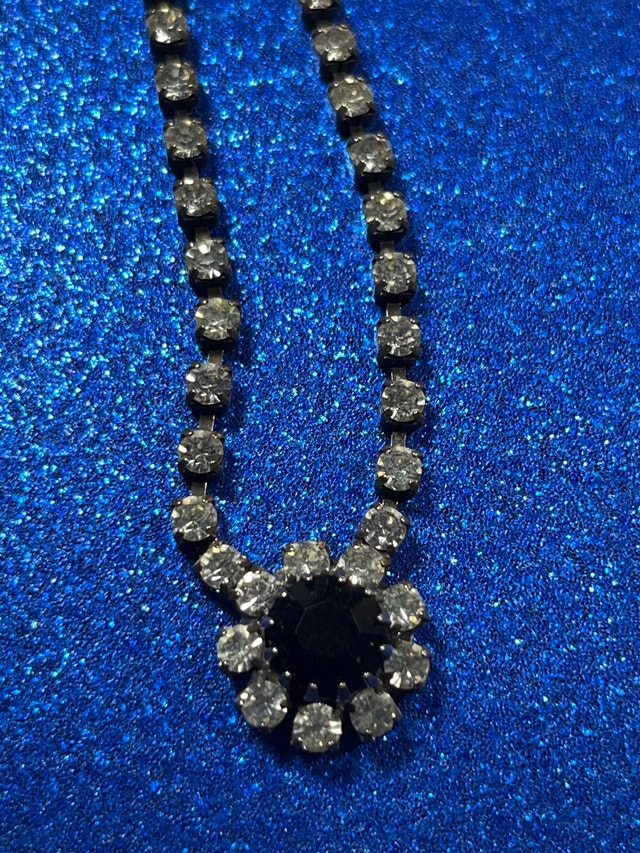 Rhinestone Flower Necklace - photo 4