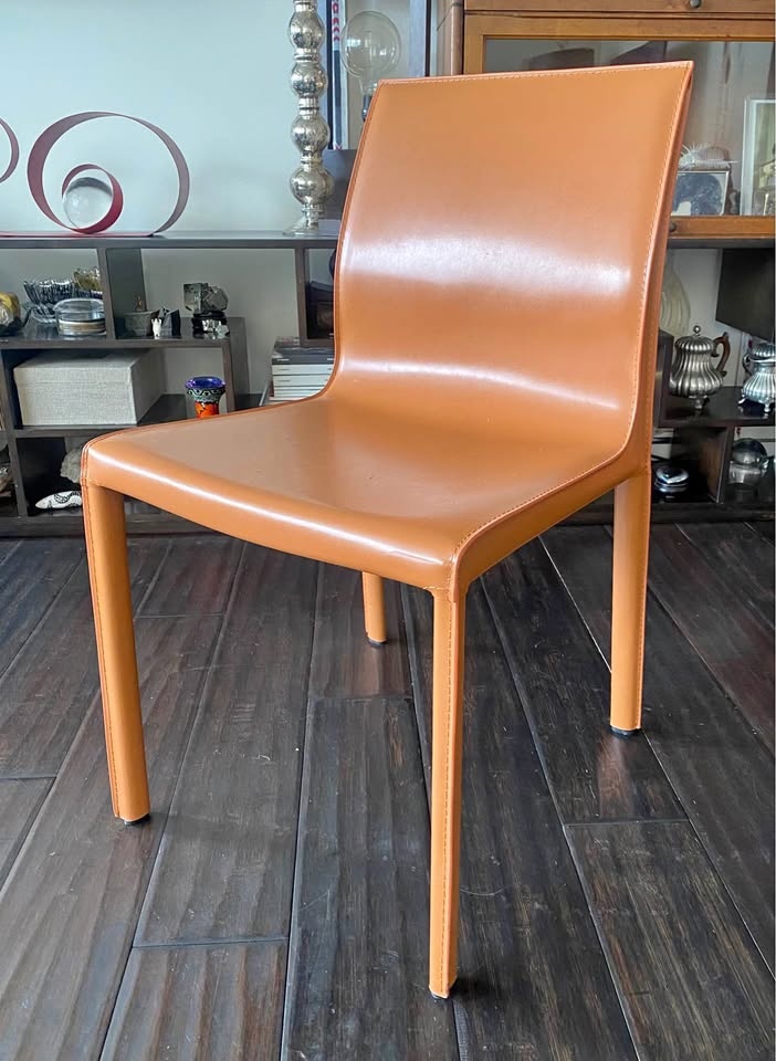Leather Chair - Beautiful Terracotta Color