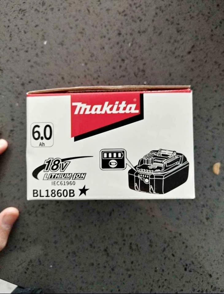 New Makita 18V 6.0Ah Lithium-Ion Battery BL1860B