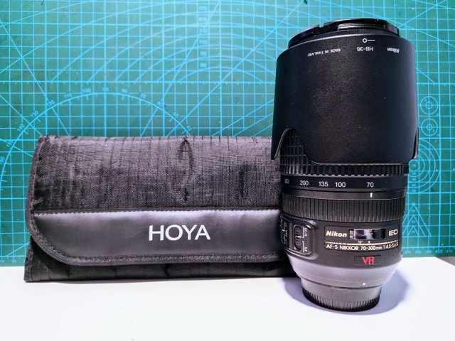 Nikon 70-300 AF-S f/4.5-5.6 G VR + 4 Filters