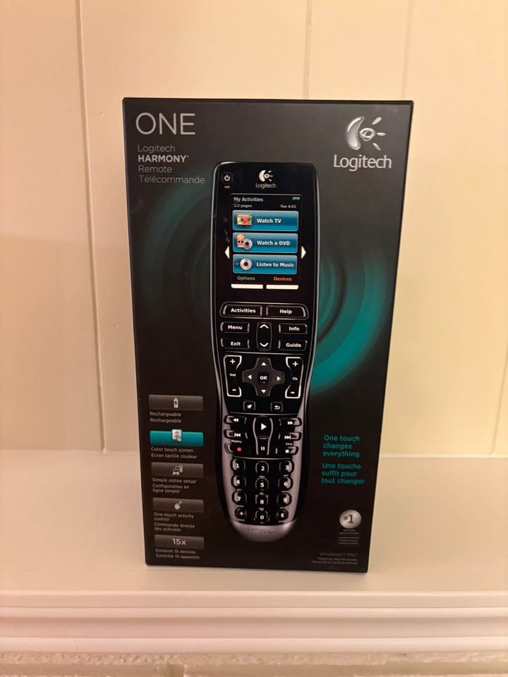Logitech Harmony Remote, Color Touch Screen, Rechargeable