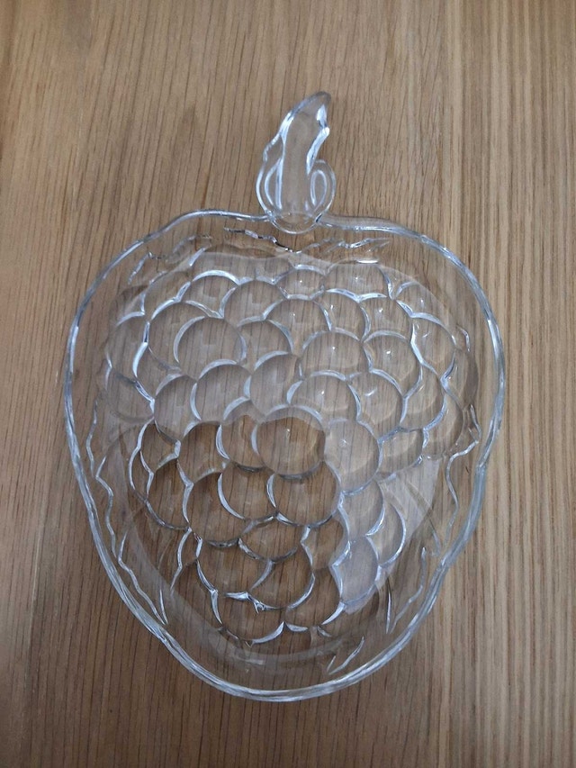 Vintage Glass Grapes Dish - photo 2