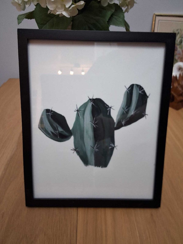 Cactus Art Print in Frame