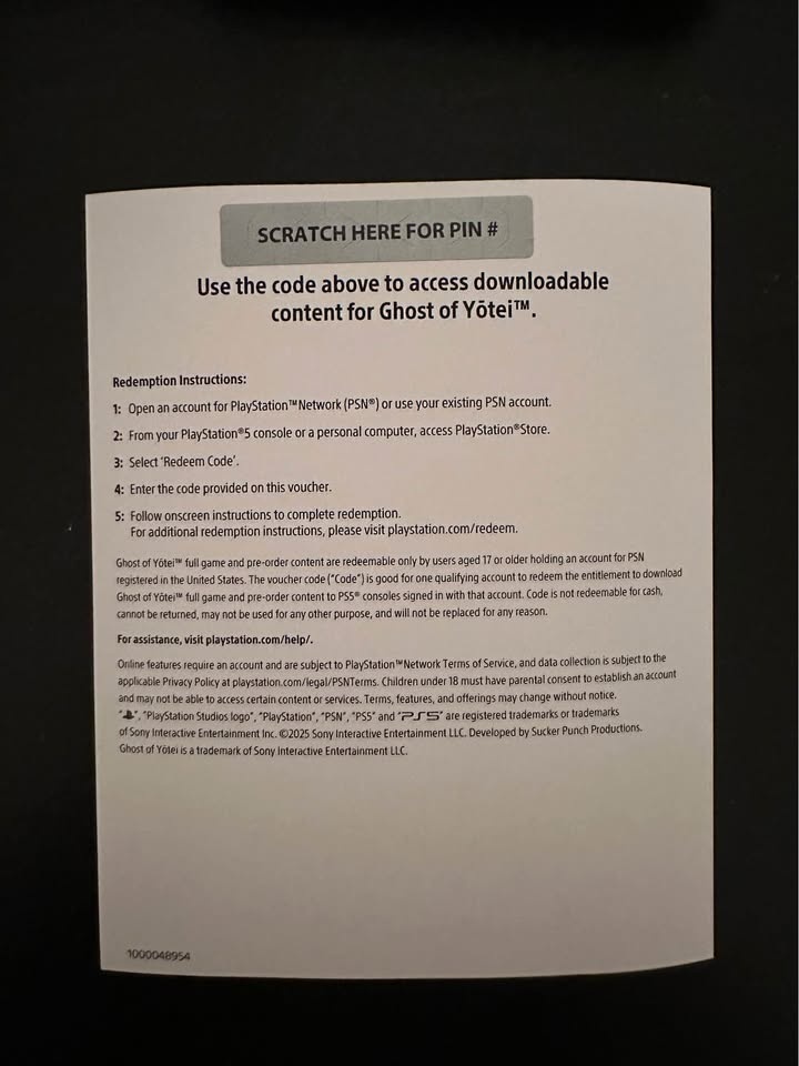 Ghost of Yotei +pre-order content(Digital Code) [sell/trade] - photo 2