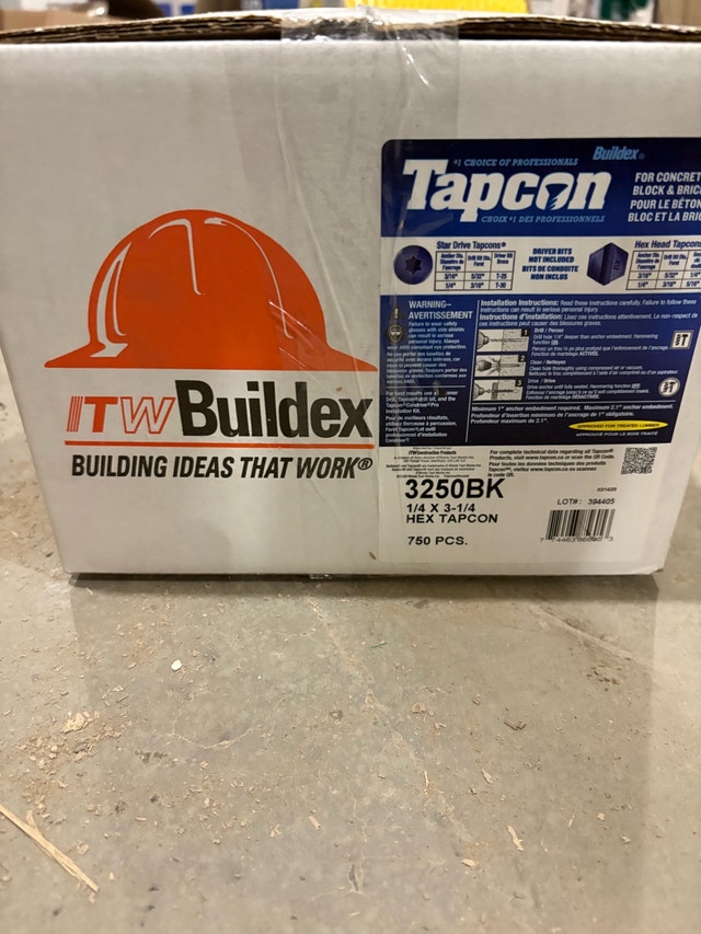 ITW Buildex Tapcon Concrete Screws