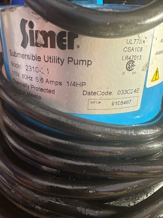 Simer Utility Pump - photo 3