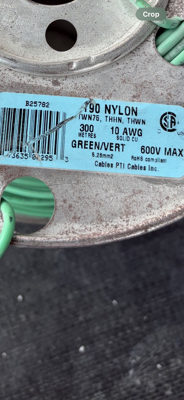 Cables PTI Cables Inc. 10 AWG Green Wire