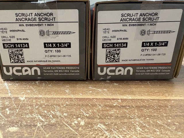 UCAN Concrete Screws