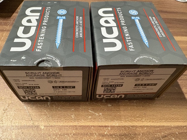 UCAN Concrete Screws - photo 2