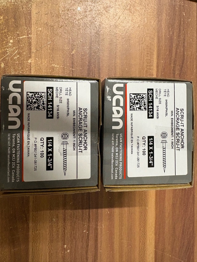 UCAN Concrete Screws - photo 4