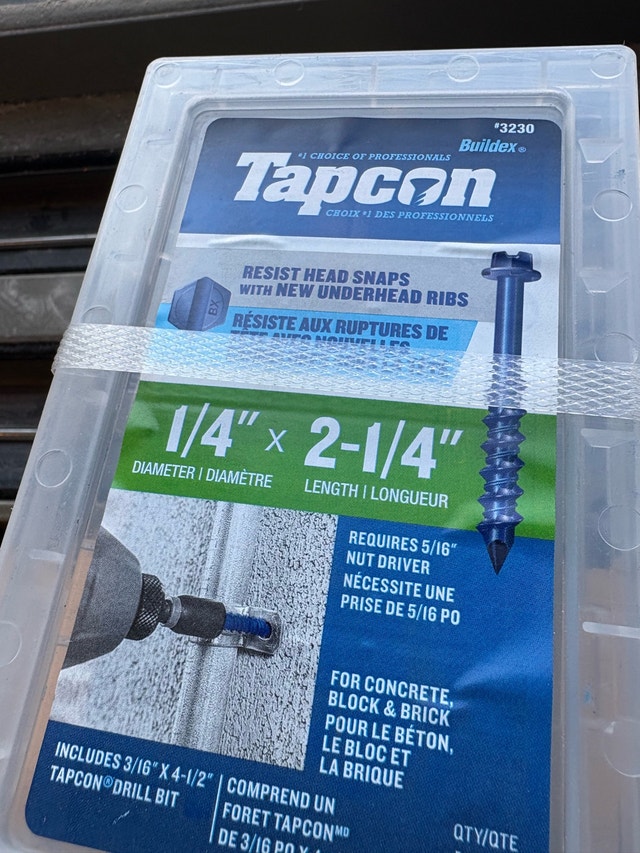 Tapcon Screws - photo 2