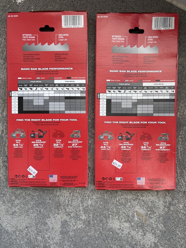Milwaukee Band Saw Blades