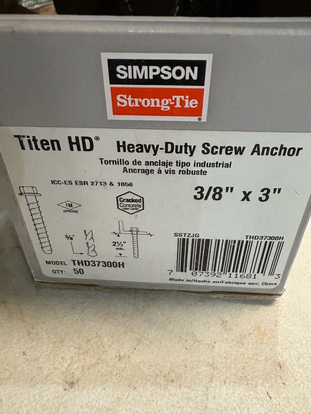 Simpson Strong-Tie Screw Anchors