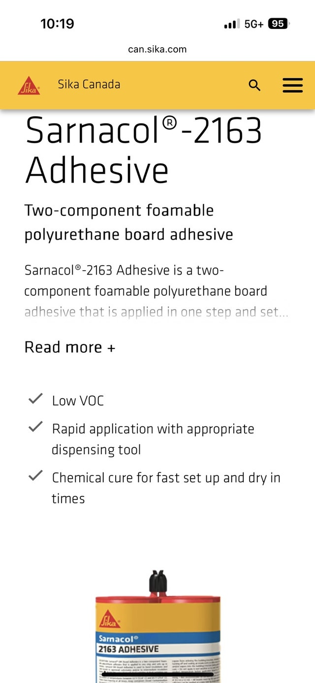 Sika Sarnacol 2163 Adhesive - photo 5
