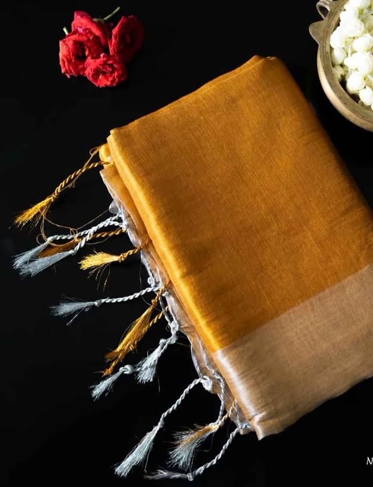 Dual Shade Pure Soft Tissue Saree - photo 4