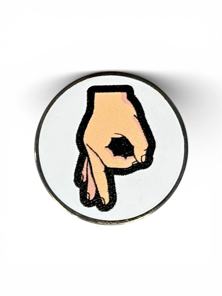 Funny golf ball marker