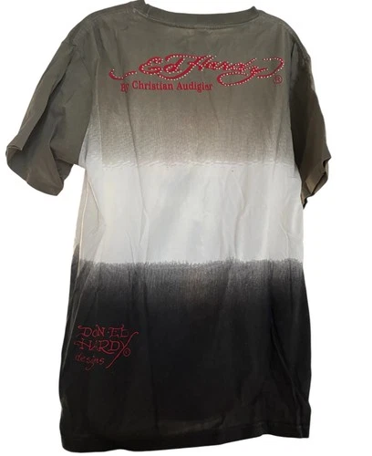 Ed Hardy Vintage Y2K Christian Audigier Rhinestone Tattoo TShirt - photo 5