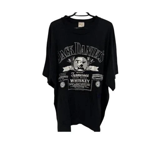 Vintage Jack Daniel's Whiskey Logo Graphic T Shirt Men's Black - photo 2