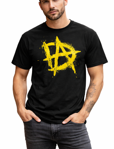 WWE Ripple Junction Dean Ambrose Logo Men's Large Black T-Shirt