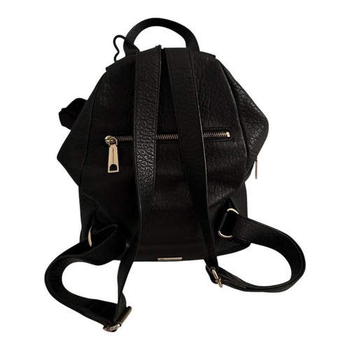 Rebecca Minkoff Julian Gold Hardware Backpack Black Pebbled Leat - photo 3