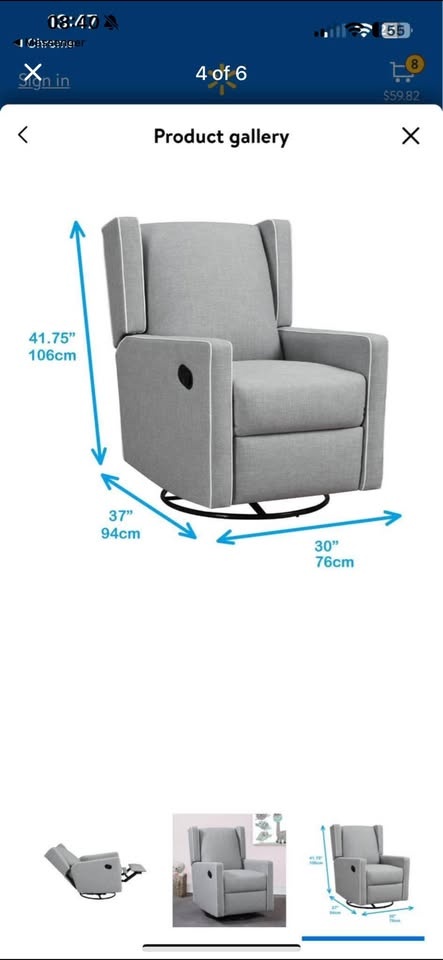 nursing chair recliner - photo 2
