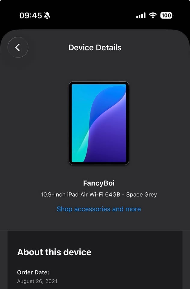 Ipad Air 4th Gen bought 2021 - photo 3