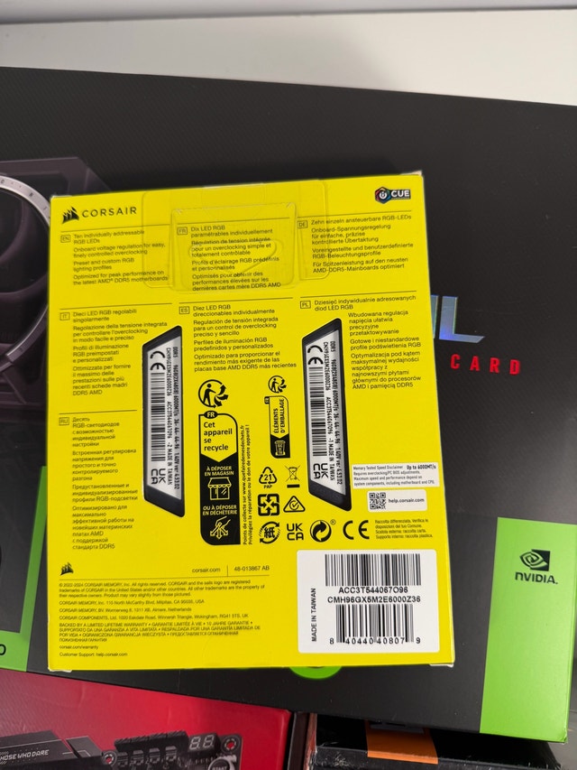 96GB CORSAIR VENGEANCE RGB DDR5 RAM 6000MHZ - photo 2