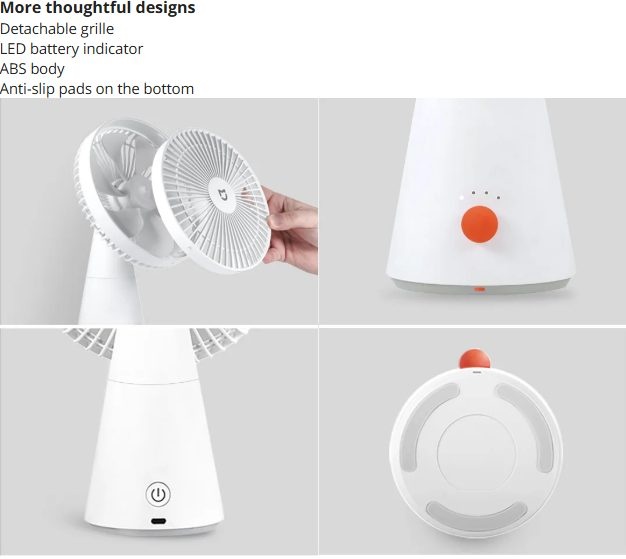 XIAOMI MIJIA Desktop Mobile Fan Premium Quality Design - photo 4