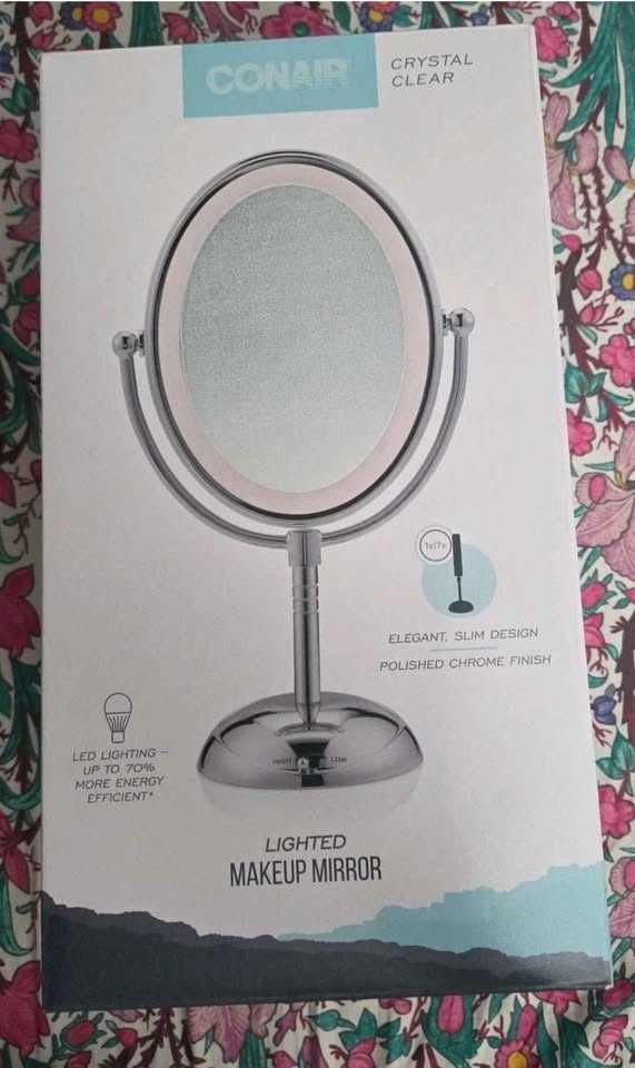 Conair Lighted Makeup Mirror, LED Vanity Mirror, Double - photo 3