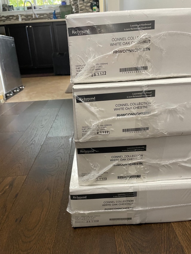 105 sqft engineered hardwood