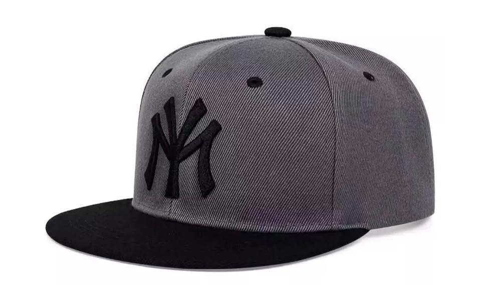 Flat Brim Snapback Baseball Cap Casual With Letter MY