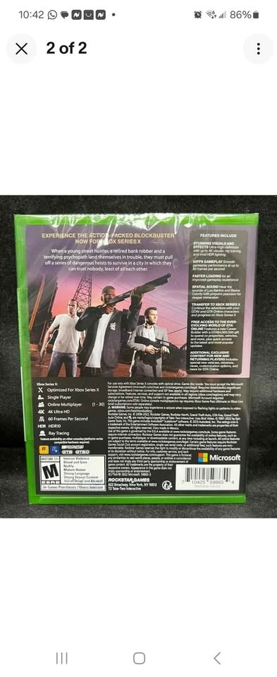GTA V Grand Theft Auto 5 (Xbox Series X) BRAND NEW - photo 2