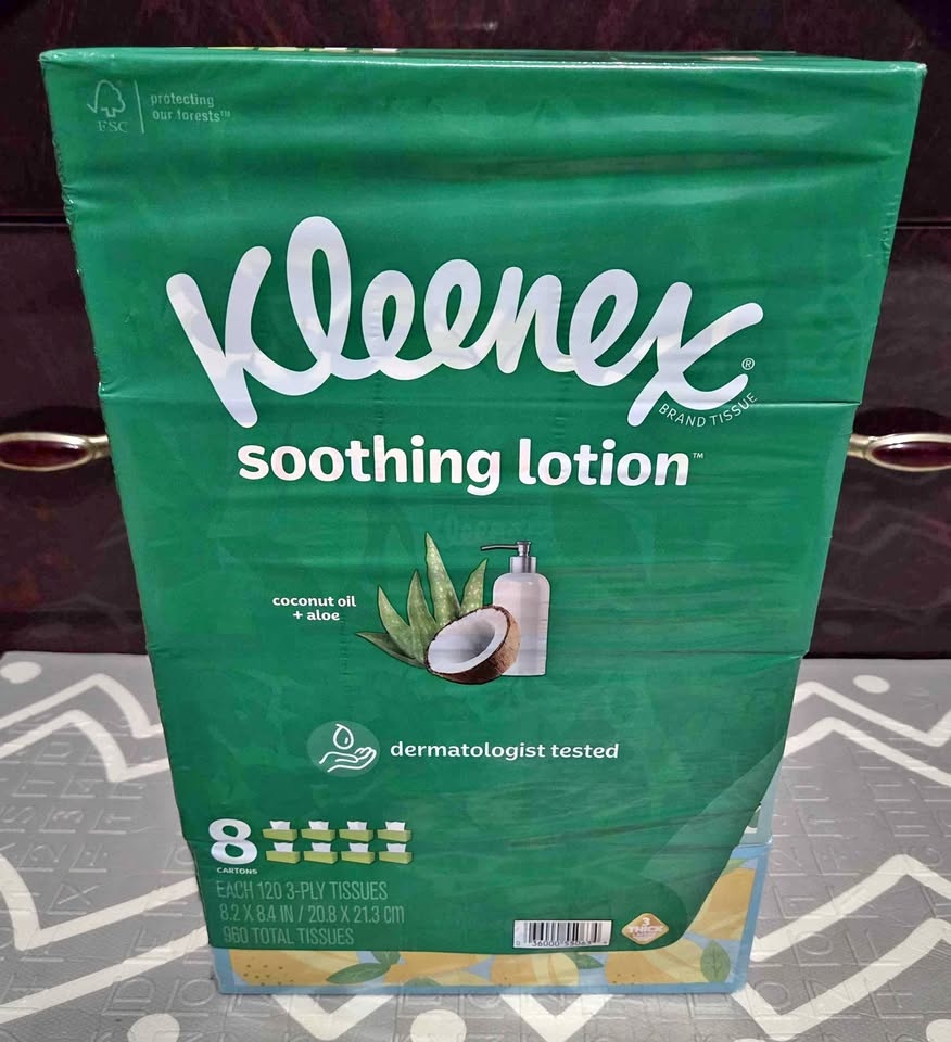 Kleenex soothing lotion brand tissue