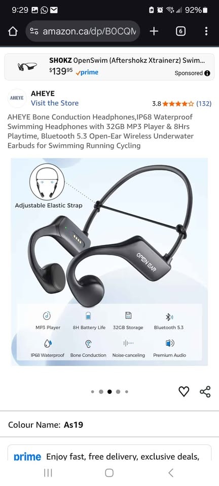 bone conduction swimming head phones - photo 5