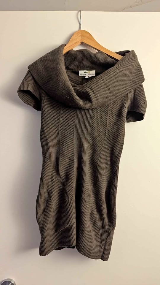LaCoste wool mini sweater dress