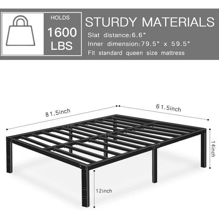 Queen Heavy Duty Metal Platform Bed - BRAND NEW - photo 5