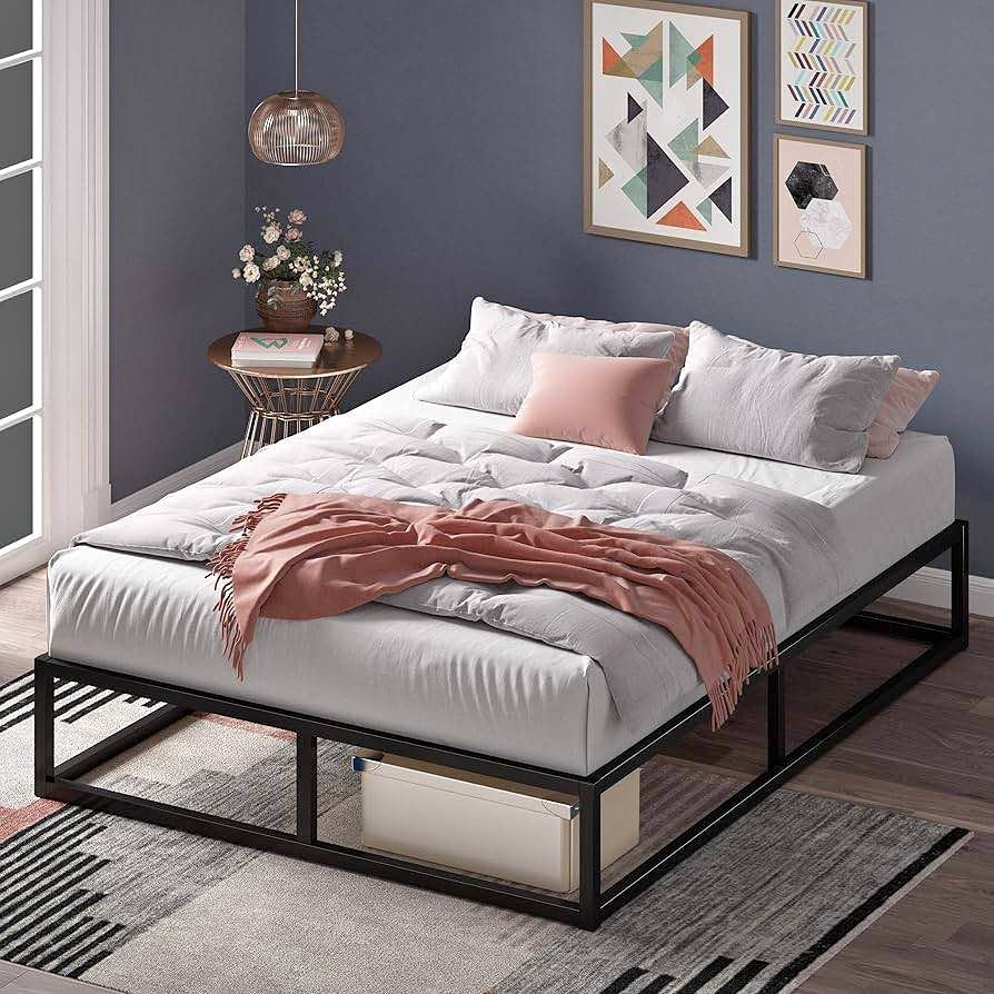 Queen Zinus 10” Metal Platform Bed with Wooden Slats - BRAND NEW