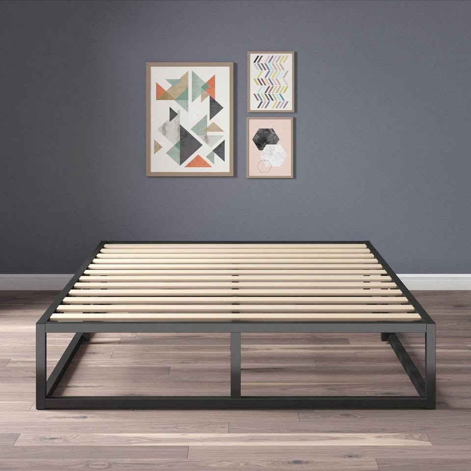 Queen Zinus 10” Metal Platform Bed with Wooden Slats - BRAND NEW - photo 3