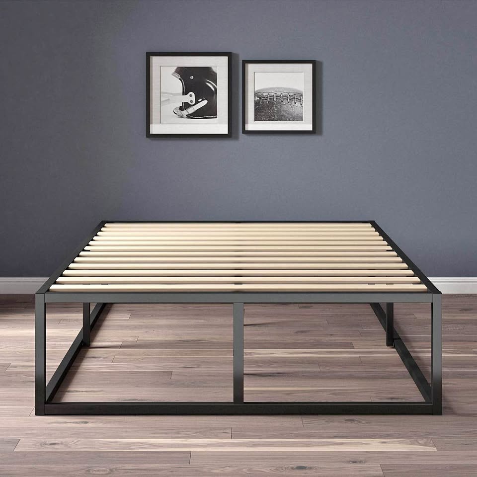 King Zinus 14” Metal Platform Bed with Strong Slats - BRAND NEW