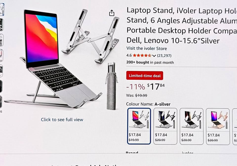 Foldable Laptop Stand Metal *NEW* (Read description)