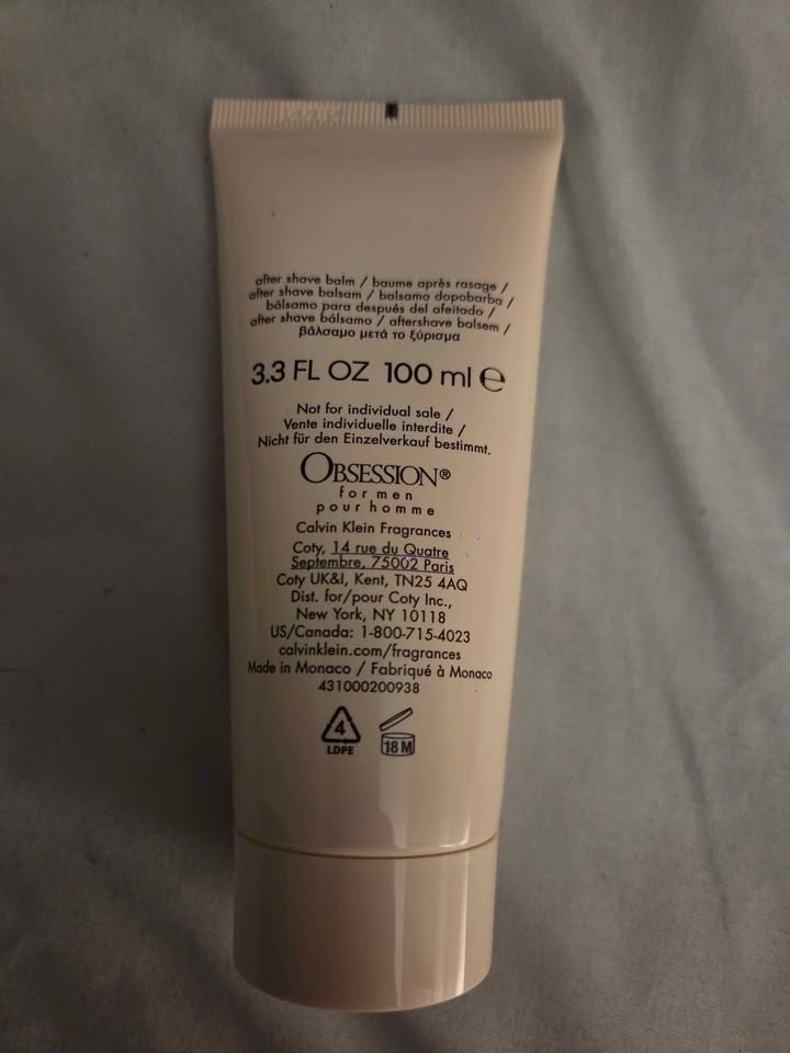 After Shave Balm for men. Obsession by Calvin Klein - photo 2