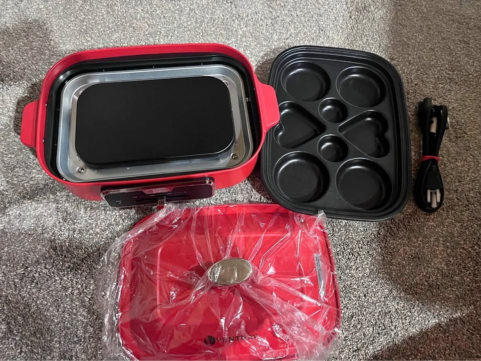 New Indoor electric grill, 1200W